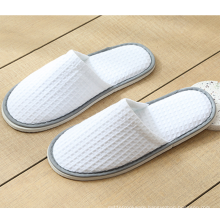 Top Grade Hotel Waffle Cotton Slipper Custom Design Embroidered Disposable Slippers